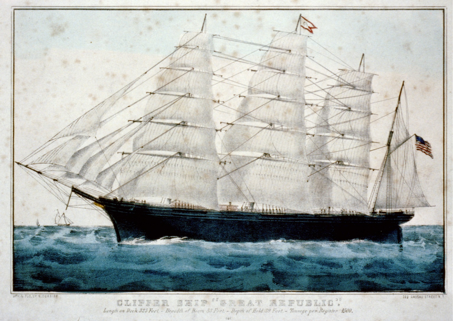 Какие первые корабли. Клипер great Republic. Грейт Рипаблик корабль. Great Republic (1853 Clipper). Клипер great Republic модель.