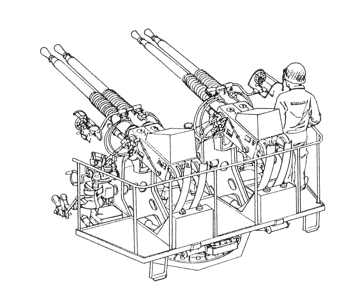Рисунок зенитная установка