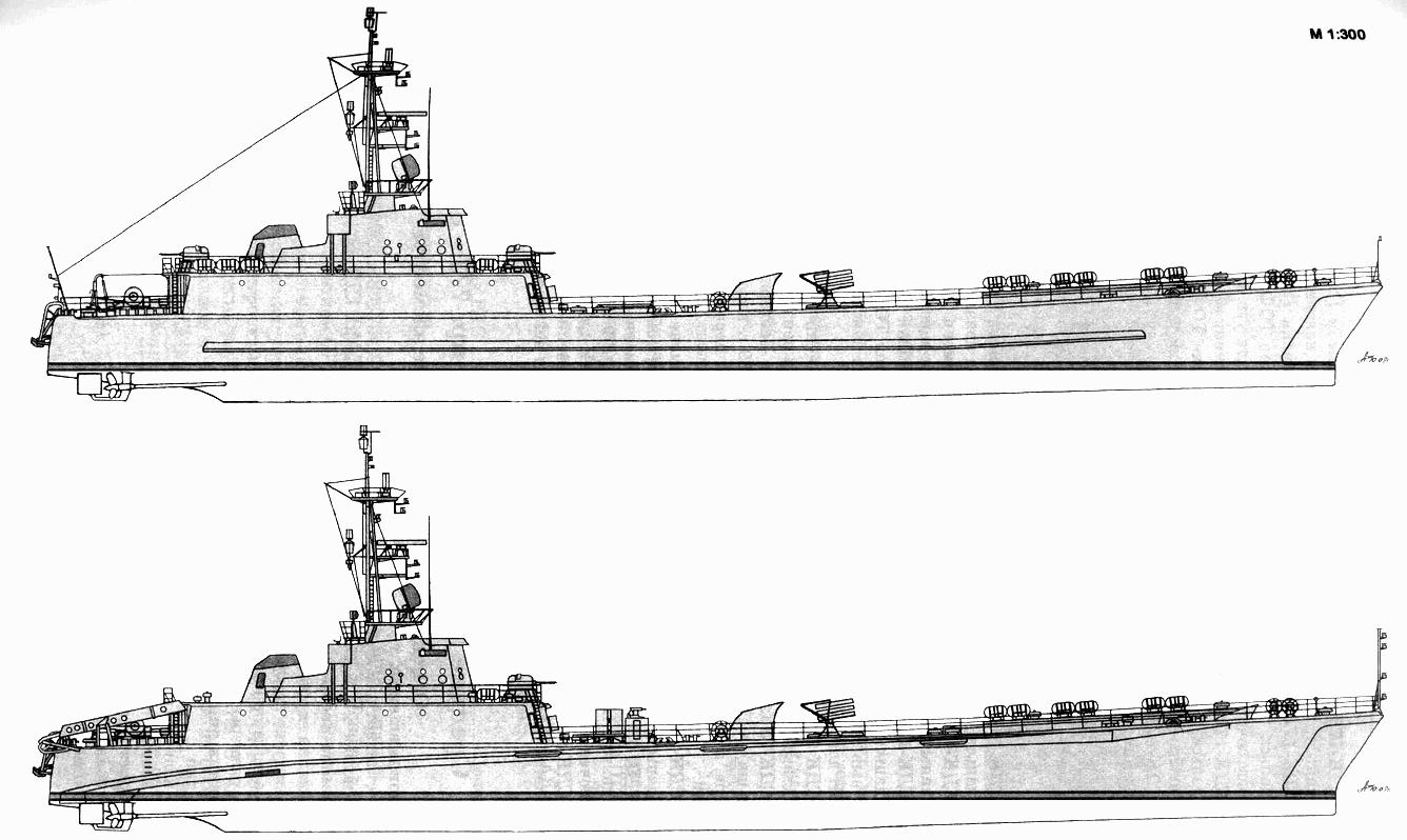 Средние десантные корабли проектов 770 771 и 773