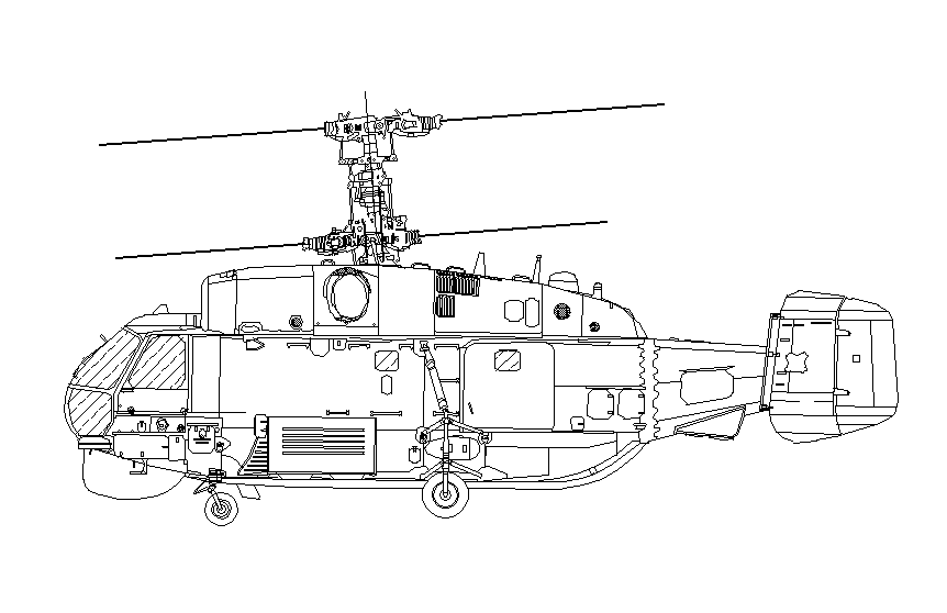 Схема вертолета ка 52