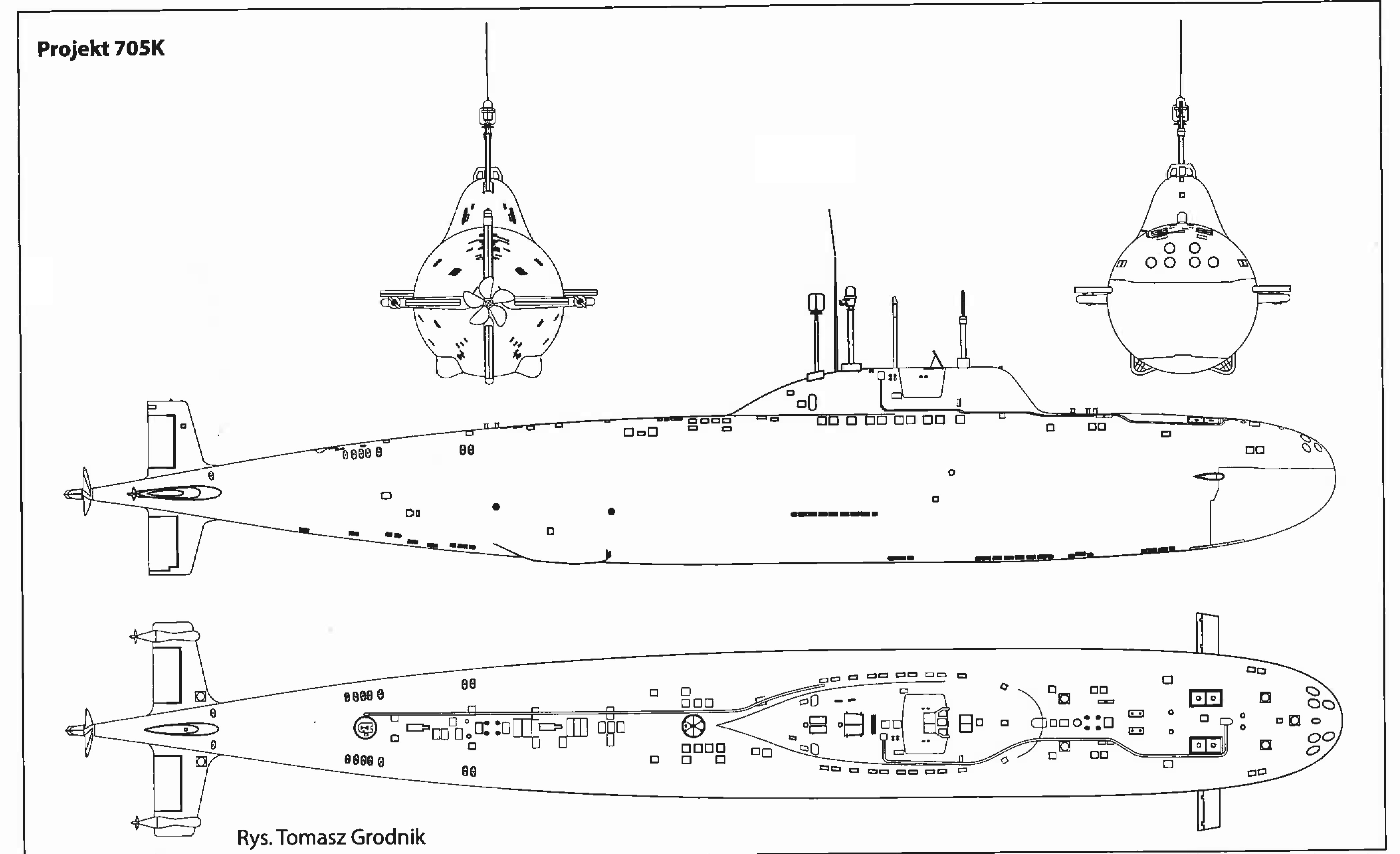 Проект 705 чертеж