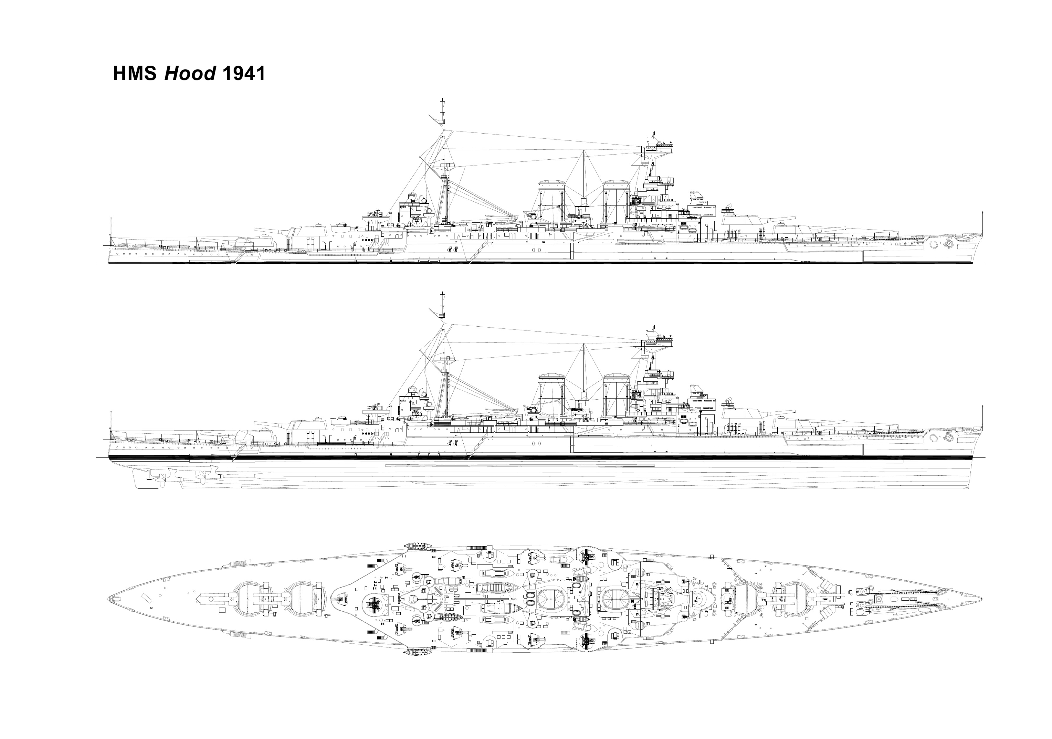 HMS Hood Battleship - FreeIL2Modding