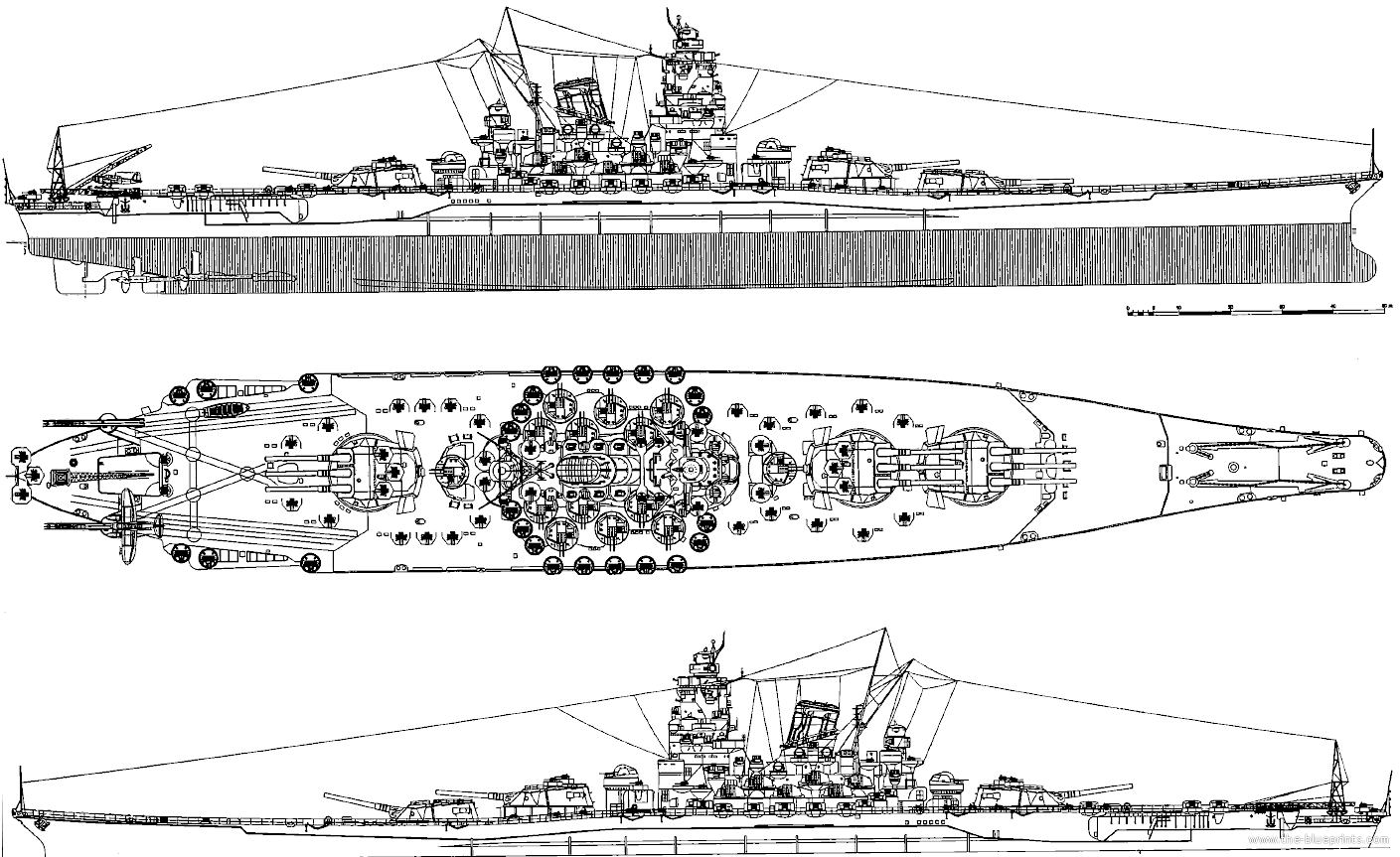 Чертежи линкора нагато