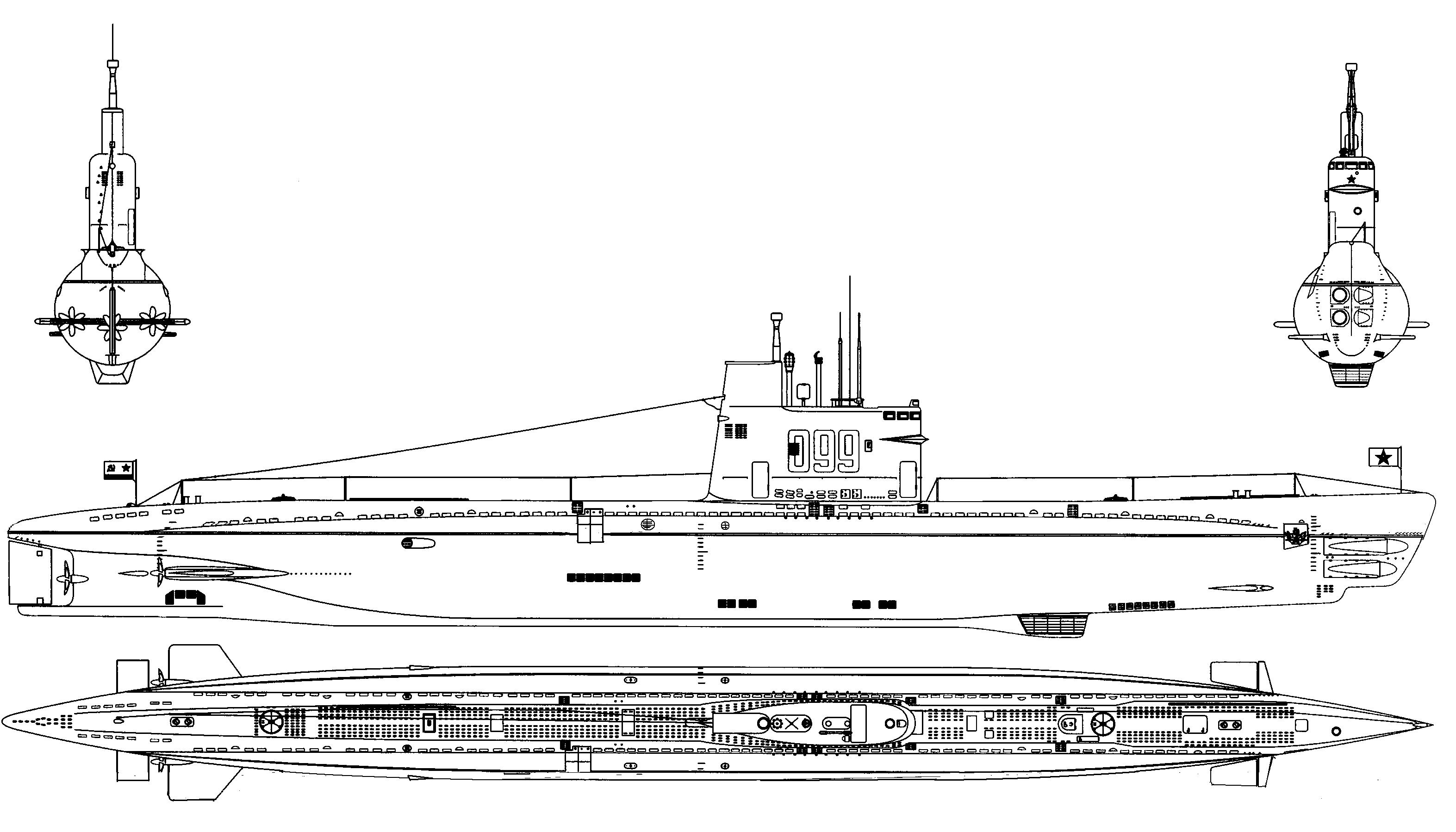 Малая подводная лодка проекта а615